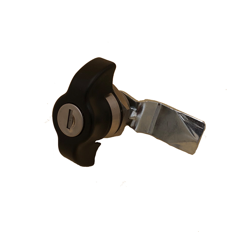 MS815-5 Cylindriske låse med sort håndtag med låsecylinder