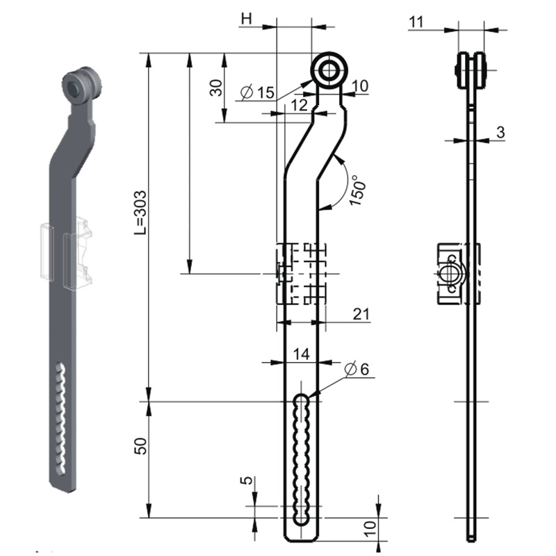 LG006-C Multi-model plejlstangstilbehør