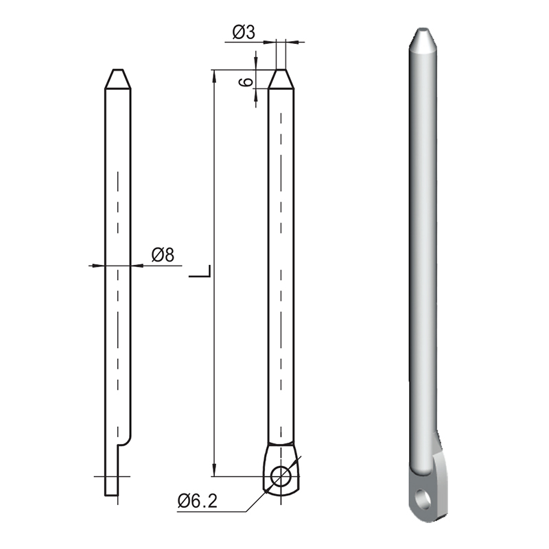 LG007-A Nylon Roller Industriel plejlstangstilbehør